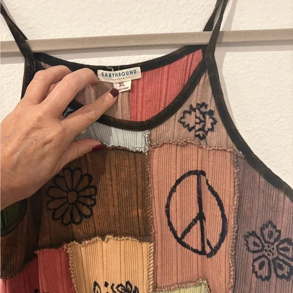 EARTHBOUND Multicolor Patchwork Camisole - Picture 2 of 3